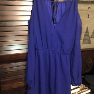 Royal blue 100% polyester dress